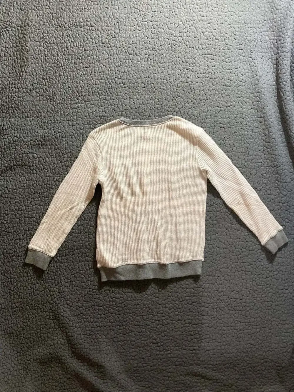 Old Navy Boys Waffle Knit Long Sleeve T-Shirt Awesome Graphic